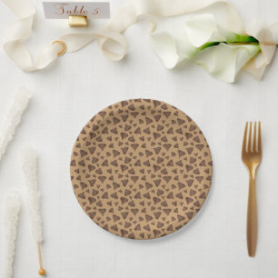 Assiettes En Carton Puce de chocolat