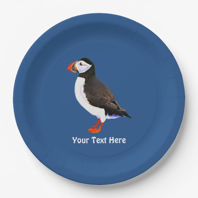 Assiettes En Carton Puffin de l'Atlantique (Devant)