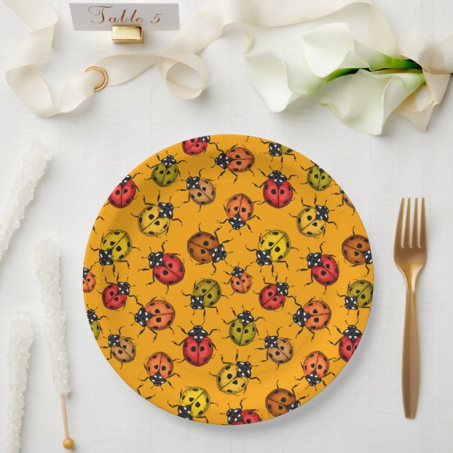 Assiettes En Carton Puits colorés (Mariage)
