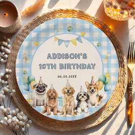 Assiettes En Carton Puppy Calling All Pawty Animals Paper Plates