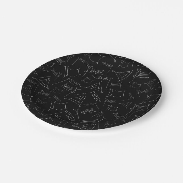 Assiettes En Carton Purim (Angle)