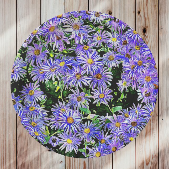 Assiettes En Carton Purple Daisies Galore (Créateur téléchargé)