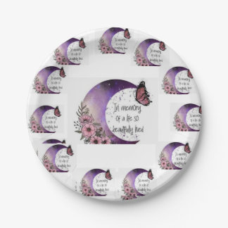 Assiettes En Carton PURPLE 💜 💜 LUNE DISIGN INP INP Plate