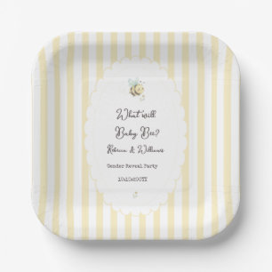 Assiettes En Carton Quel sera bébé abeille ? Révélation du sexe Prépa
