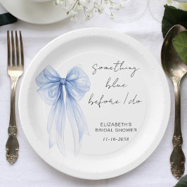 Assiettes En Carton Quelque chose de bleu avant que je ne fasse Fête d