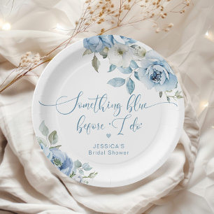 Assiettes En Carton Quelque chose de bleu avant que je ne prenne une d