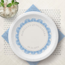 Quinceanera bleu clair