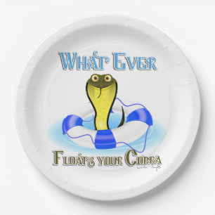 Assiettes En Carton Quoi qu'il flotte votre Cobra