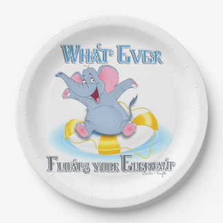 Assiettes En Carton Quoi qu'il flotte votre éléphant
