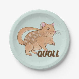 Assiettes En Carton Quoll Australian Marsupial
