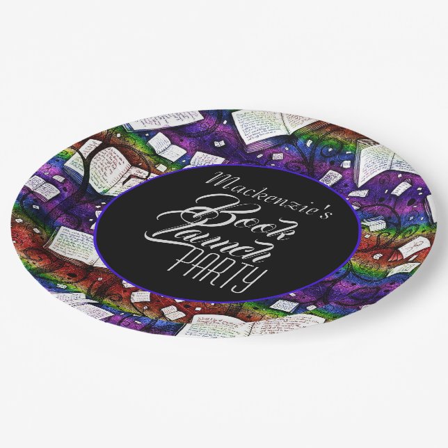 Assiettes En Carton Rainbow Book Launch Party (Angle)