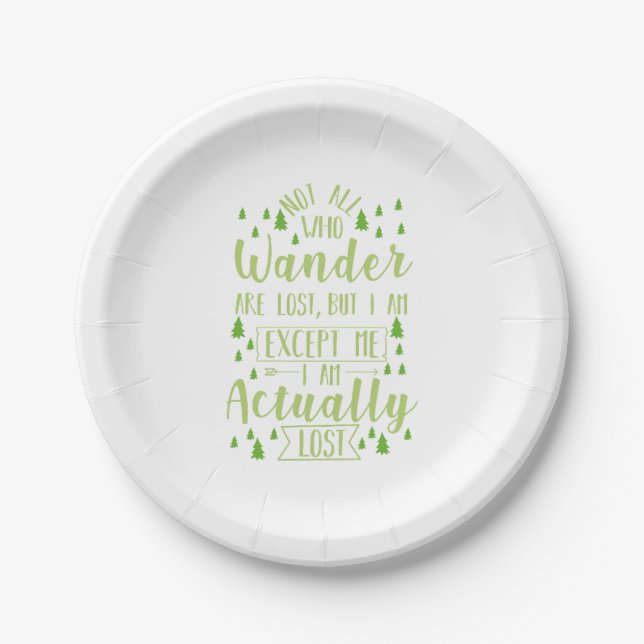Assiettes En Carton Randonnée Drôle Dire (Devant)