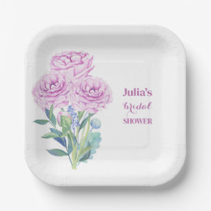 Assiettes En Carton Ranunculus & Anémones Réception de Mariage Personn