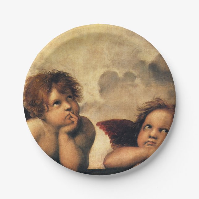 Assiettes En Carton Raphael - Anges 1512 (Devant)