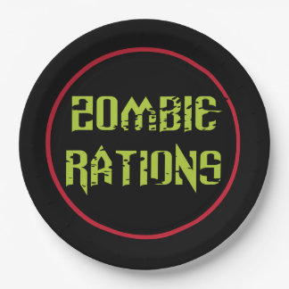 Assiettes En Carton Rations de Zombie