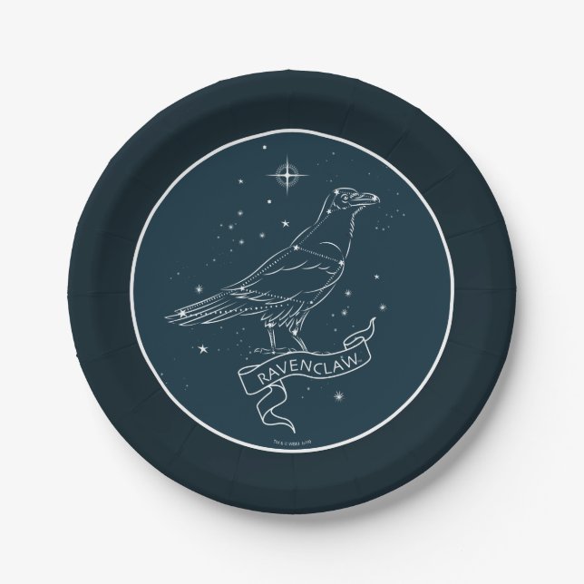 Assiettes En Carton RAVENCLAW™ - Graphique de constellation (Devant)