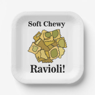 Assiettes En Carton Ravioli Pasta italienne