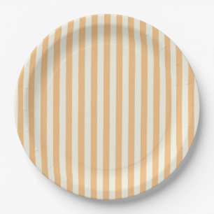 Assiettes En Carton Rayures