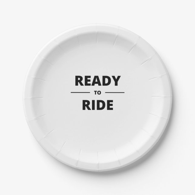ASSIETTES EN CARTON READY TO RIDE (Devant)