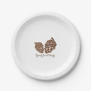 Assiettes En Carton Réception de mariage campagnard rustique de deux