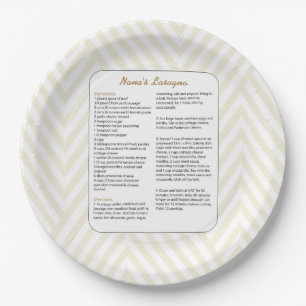 Assiettes En Carton Recette préférée Chevron - lasagne de famille