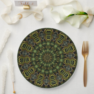 Assiettes En Carton récolte divertissante tribal_001