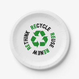 Assiettes En Carton Recycler Réutiliser Renouveler Repenser Jour de la
