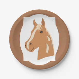 Assiettes En Carton Red Flight le Cheval heureux