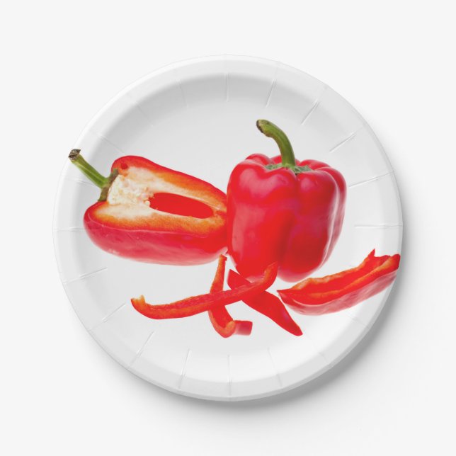 Assiettes En Carton Red pepper (homonymie) (Devant)