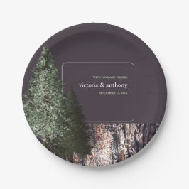 Assiettes En Carton Redwoods & Bark, Mariage rustique