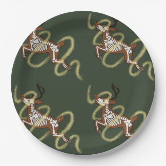 Assiettes En Carton Reindeer Skeleton