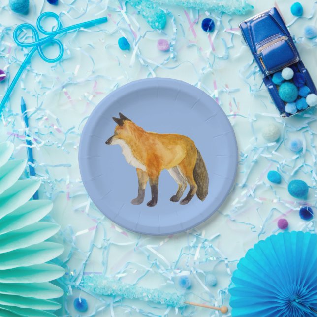 Assiettes En Carton Renard rouge (Fête)