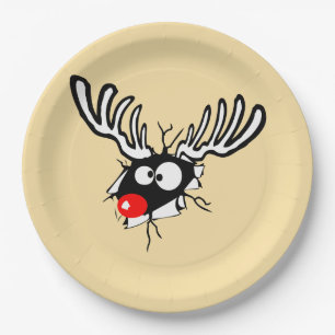 Assiettes En Carton Renard rouge fou