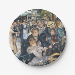 Assiettes En Carton Renoir Moulin Danse Galette Party