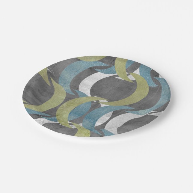 Assiettes En Carton Répétition géométrique I (Angle)