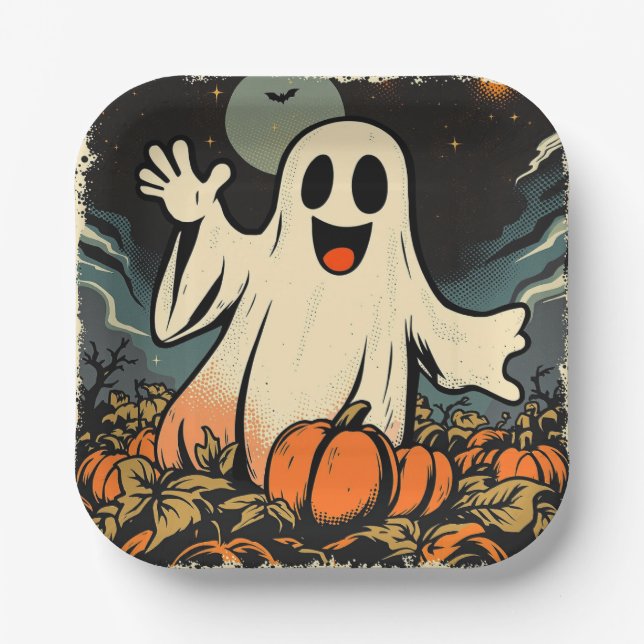 Assiettes En Carton Réplique "Friendly Ghost" vers 1950 (Recto)