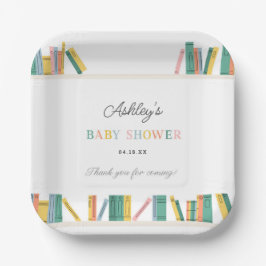 Assiettes En Carton Réserver thème Storybook Baby shower