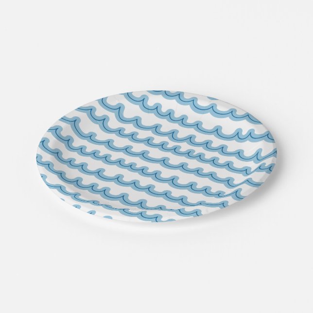 Assiettes En Carton Ressacs lunatiques (Angle)