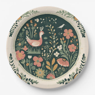 Assiettes En Carton Ressort folklorique
