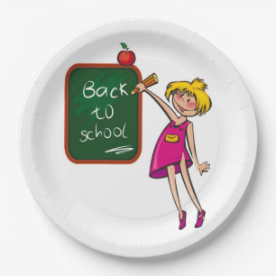 ASSIETTES EN CARTON RETOUR À L'ÉCOLE