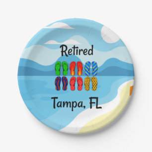 Assiettes En Carton Retraité—Tampa, Plaques papier FL