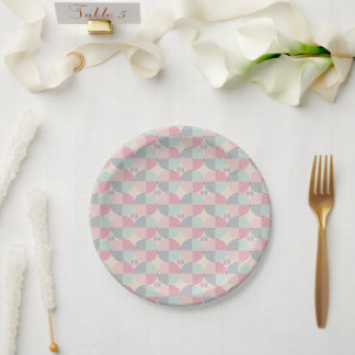 Assiettes En Carton Rétro spiral vibes