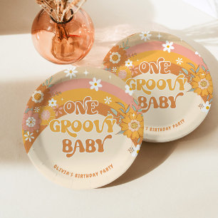 Assiettes En Carton Retro un bébé super