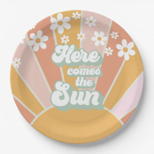 Assiettes En Carton Retro Voici l'anniversaire du bouho Sun Daisy