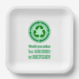 Assiettes En Carton Réutiliser et recycler