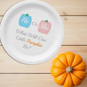Assiettes En Carton Révélation de l'automne du citrouille