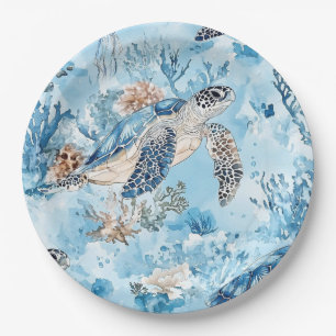 Assiettes En Carton Rêves sous la mer Papier Napkin