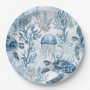 Assiettes En Carton Rêves sous la mer Papier Napkin