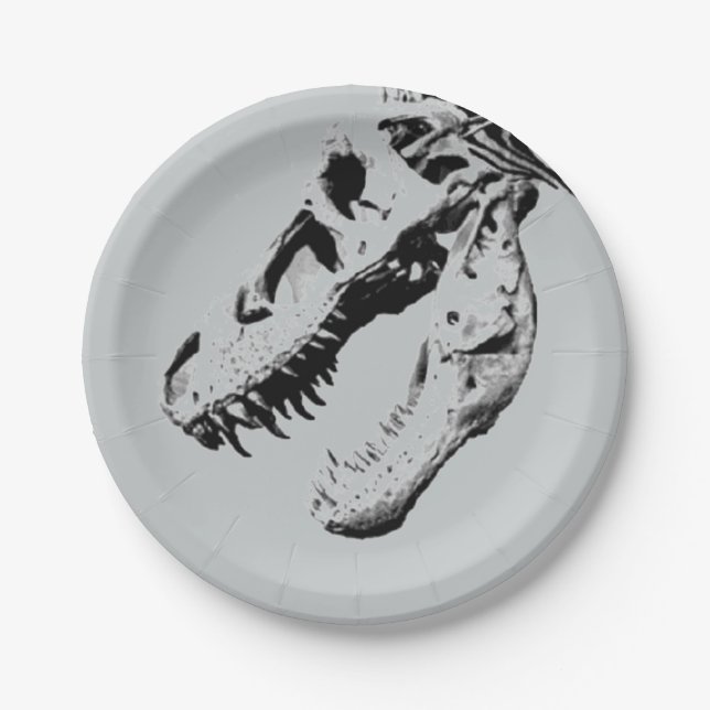 Assiettes En Carton Rex de Tyrannosaurus (Devant)