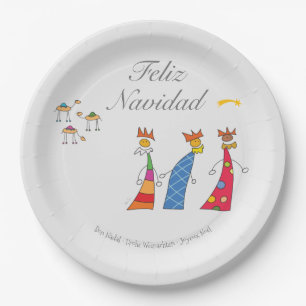 Assiettes En Carton Reyes Magos de Oriente
